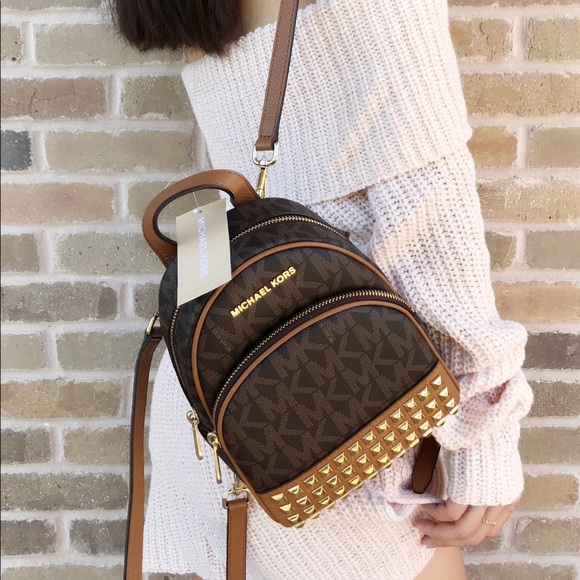 Michael Kors Handbags - NWT Michael Kors Mini Backpack Brown Extra Small